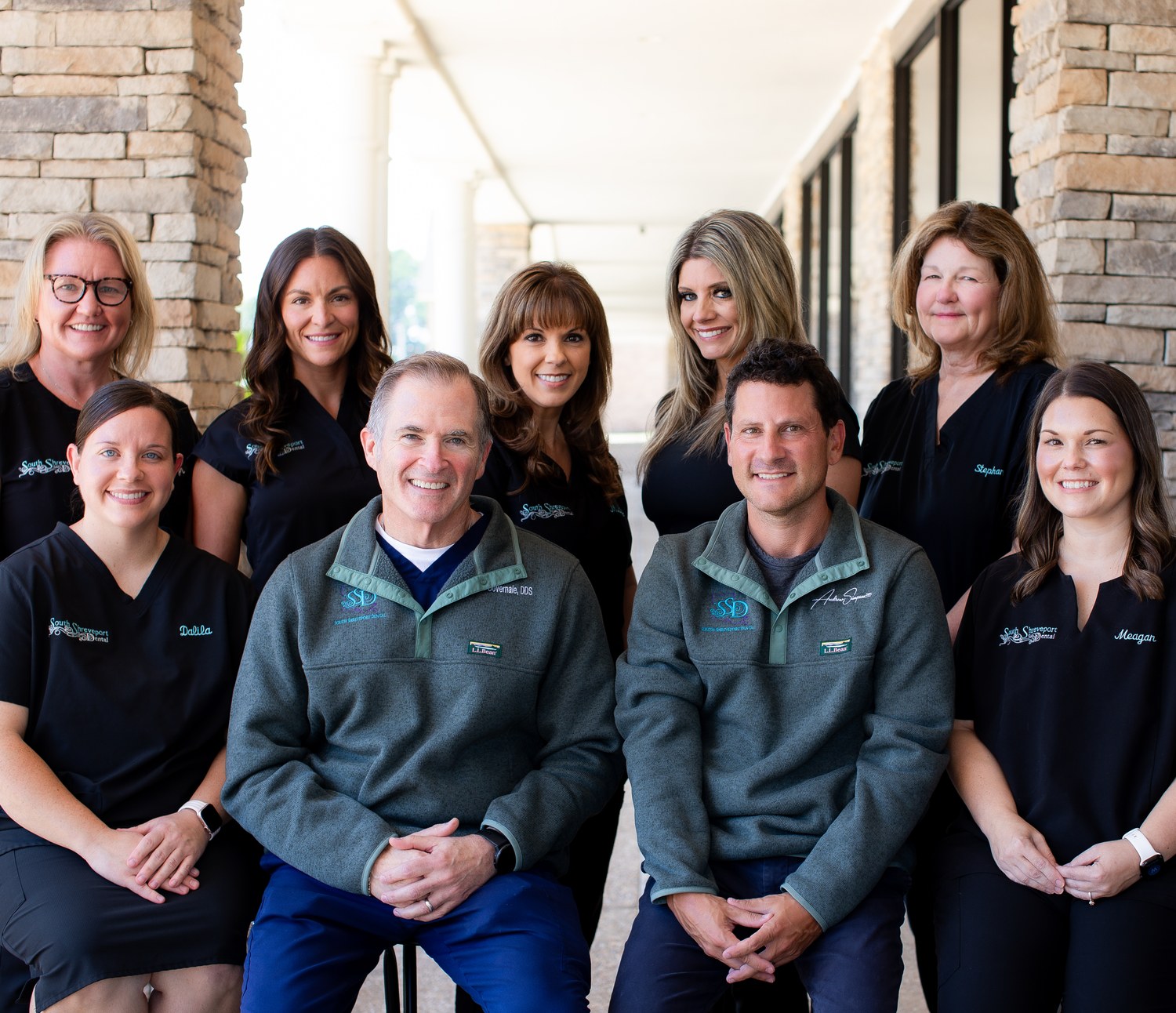 The South Shreveport Dental team with Dr. Andrew Simpson and Dr. Nick Governale